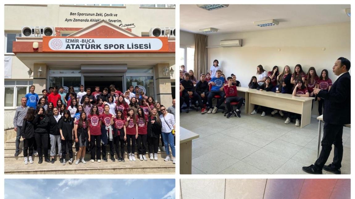 Okulumuz 8.Sınıf öğrencileri ile  LGS öncesi, Buca Atatürk Spor Lisesi ziyareti kapsamında okul tanıtımı gerçekleştirilmiştir.